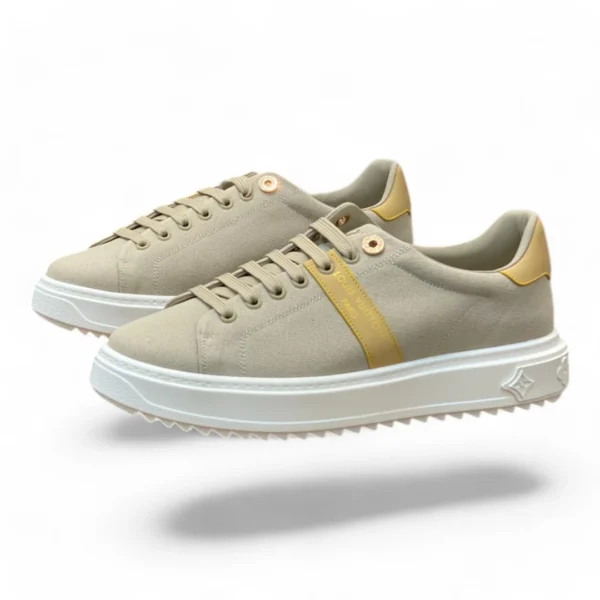 LOUIS VUITTON time out sneaker beige and yellow