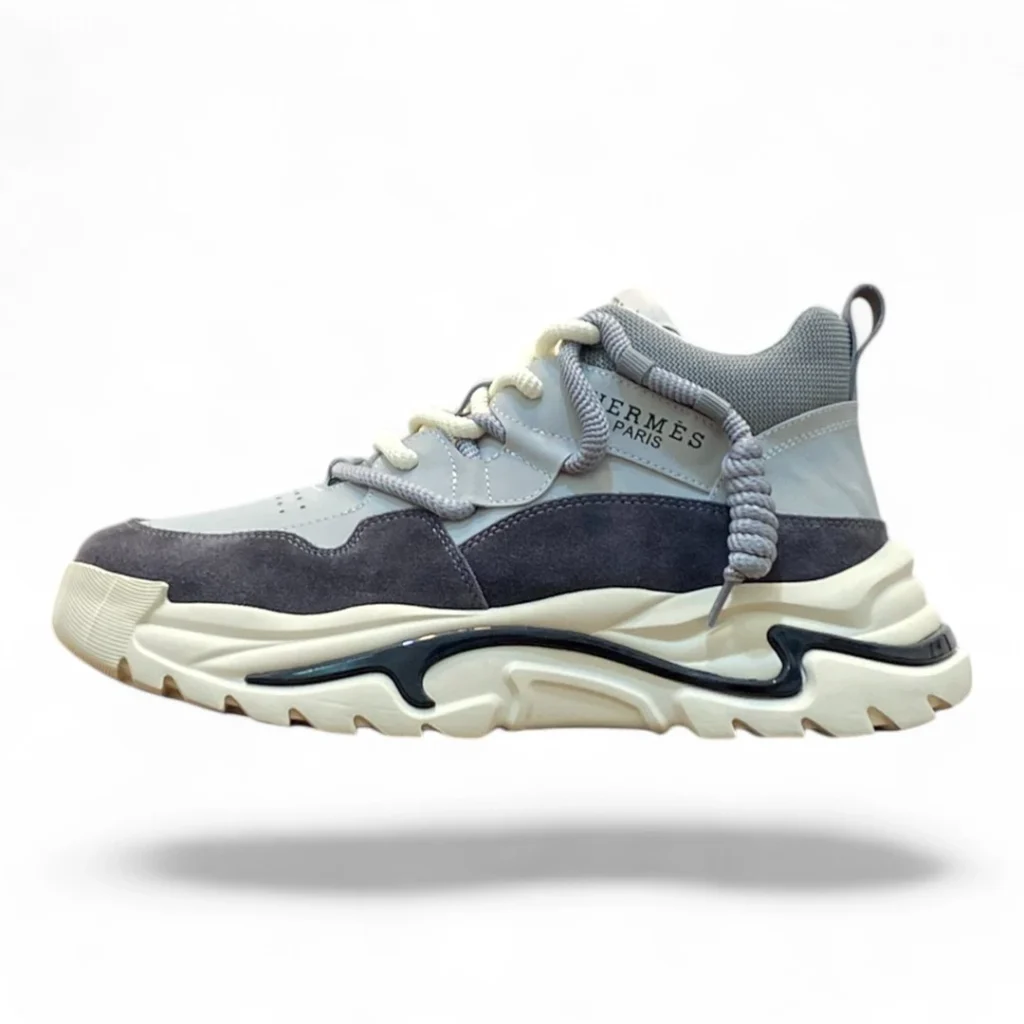 HERMÈS bounce grey and white