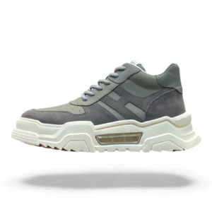 HERMÈS sneaker bomb grey and white