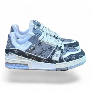 LOUIS VUITTON trainer denim blue