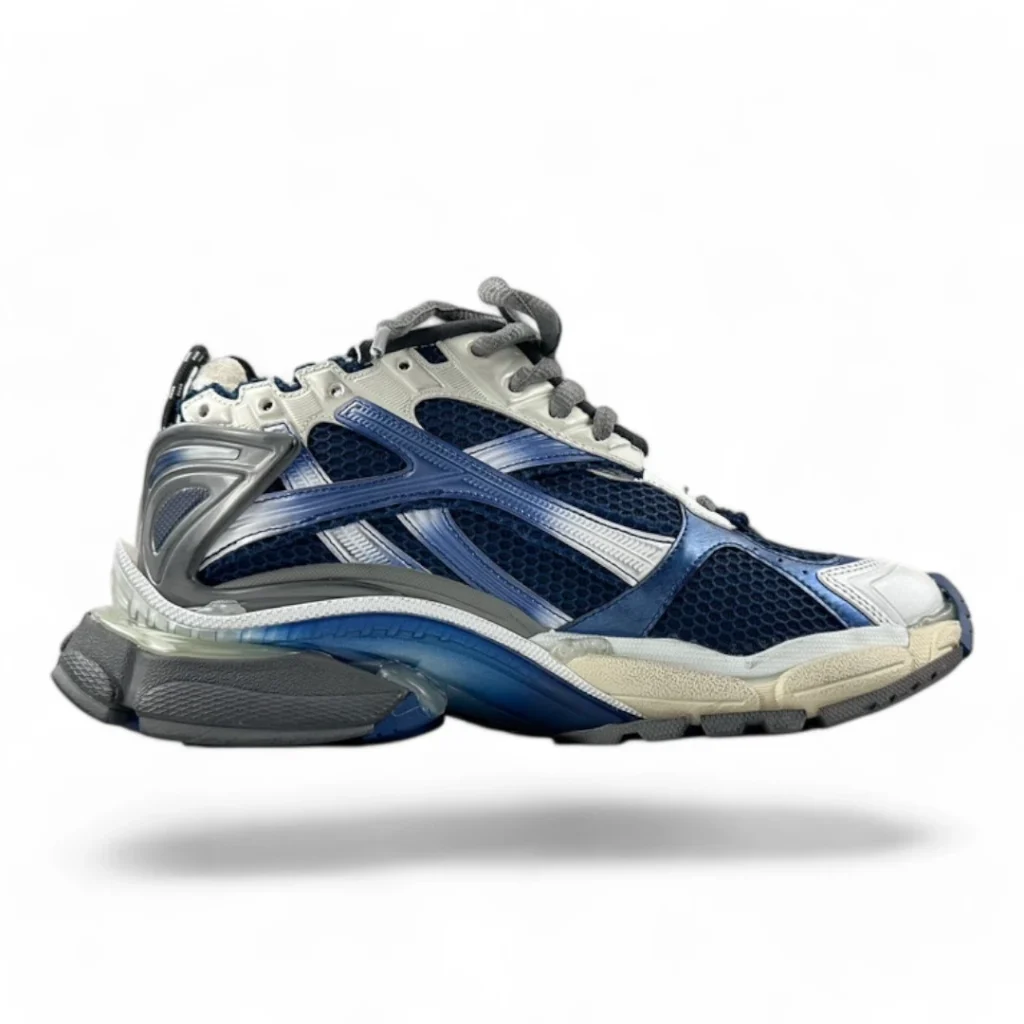 BALENCIAGA runner sneaker blue and white