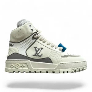 LOUIS VUITTON trainer boot grey and white