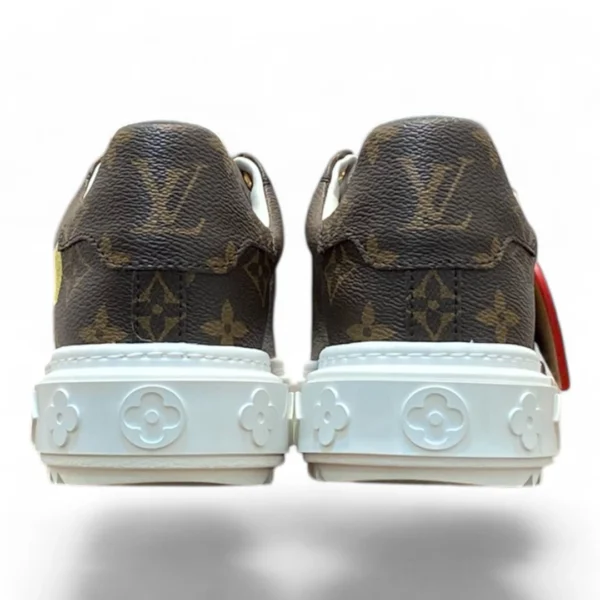 LOUIS VUITTON time out sneaker monogram brown with pastel prints