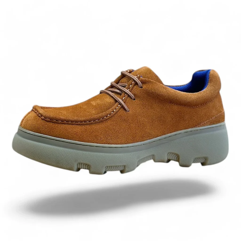 HERMÈS elevate derby brown suede