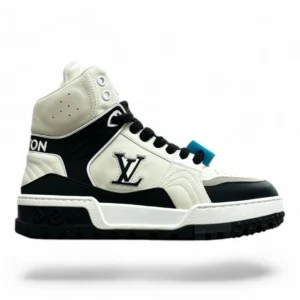 LOUIS VUITTON trainer boot black and white