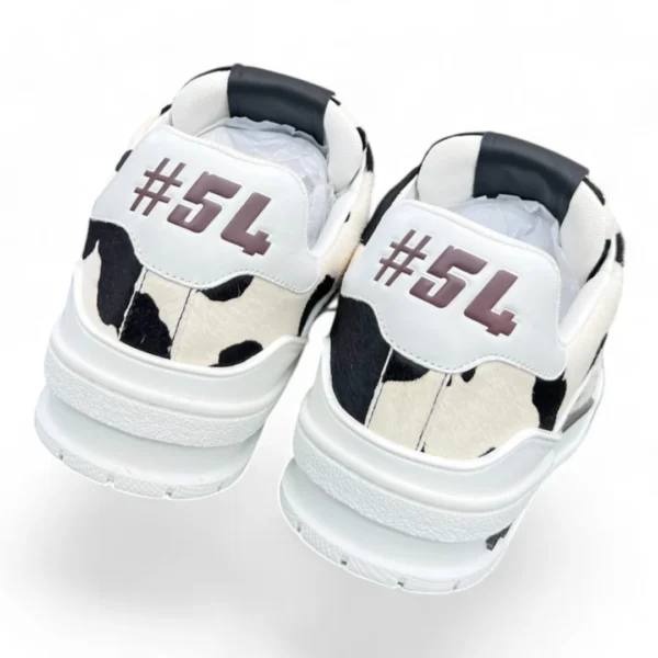 LOUIS VUITTON trainer cowhide black and white