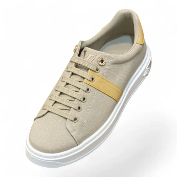 LOUIS VUITTON time out sneaker beige and yellow