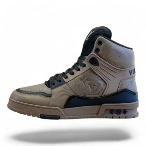 LOUIS VUITTON trainer high-top brown and black