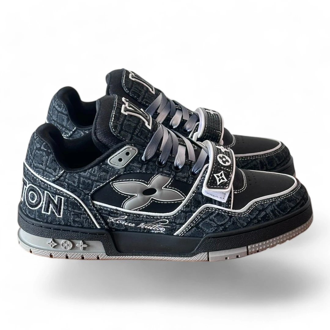 LOUIS VUITTON trainer low-top monogram 7 black