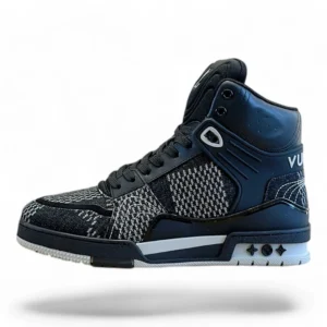 LOUIS VUITTON trainer high-top black and grey
