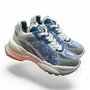 LOUIS VUITTON runaway sneaker blue and white