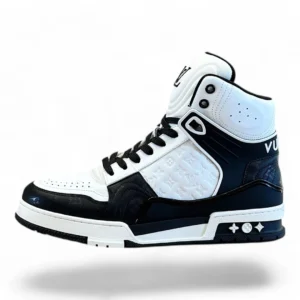 LOUIS VUITTON trainer high-top black and white