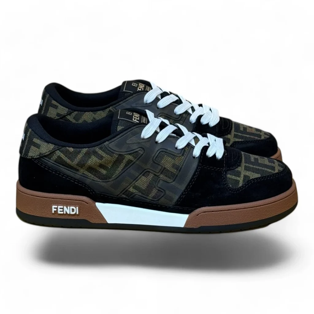 FENDI flow low-top brown and black