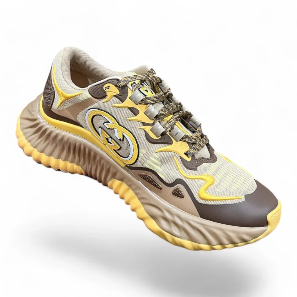 GUCCI run yellow and brown