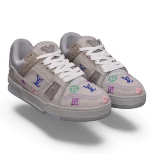 LOUIS VUITTON lv trainer grey and multicolor