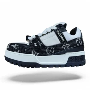 LOUIS VUITTON lv trainer maxi denim black and white