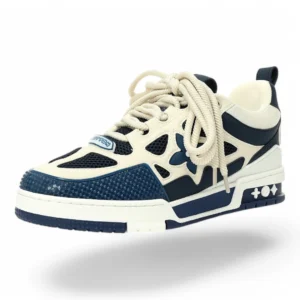 LOUIS VUITTON lv trainer mesh blue and white