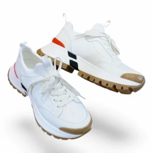 HERMÈS bounce sneaker white and gum