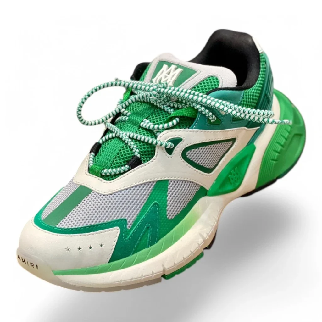 AMIRI ma runner green and white