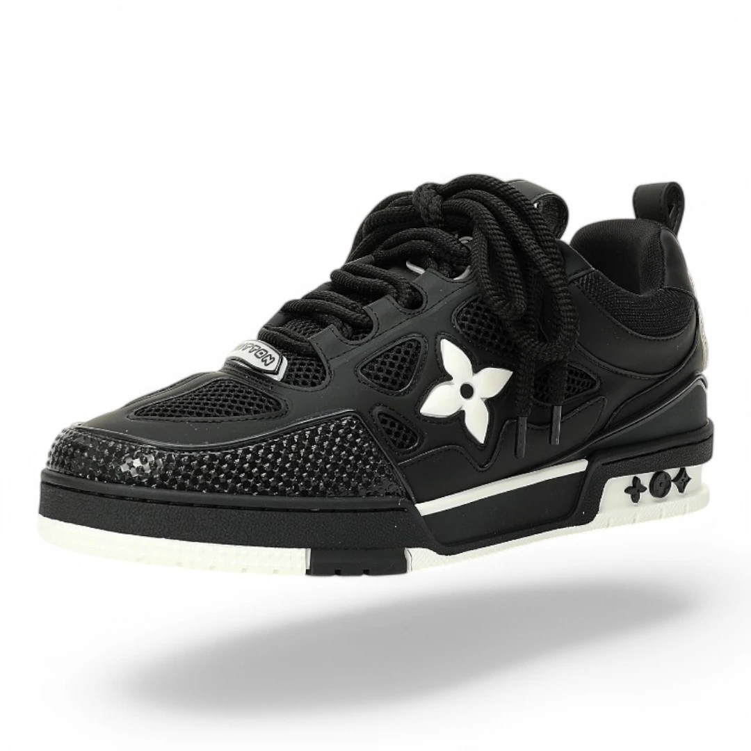 LOUIS VUITTON lv trainer mesh black and white