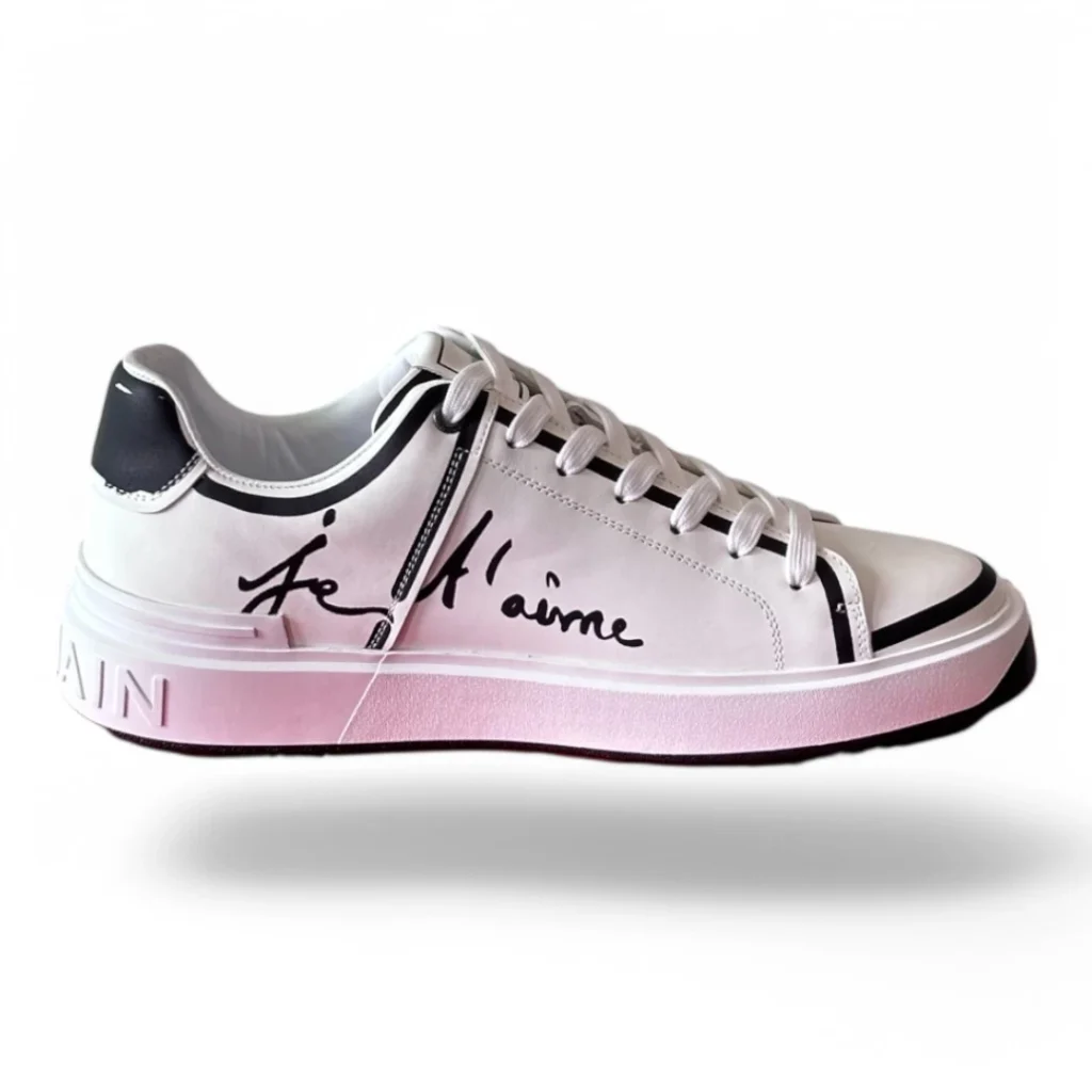 BALMAIN b-court signature white and black