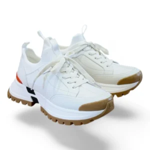 HERMÈS bounce sneaker white and gum