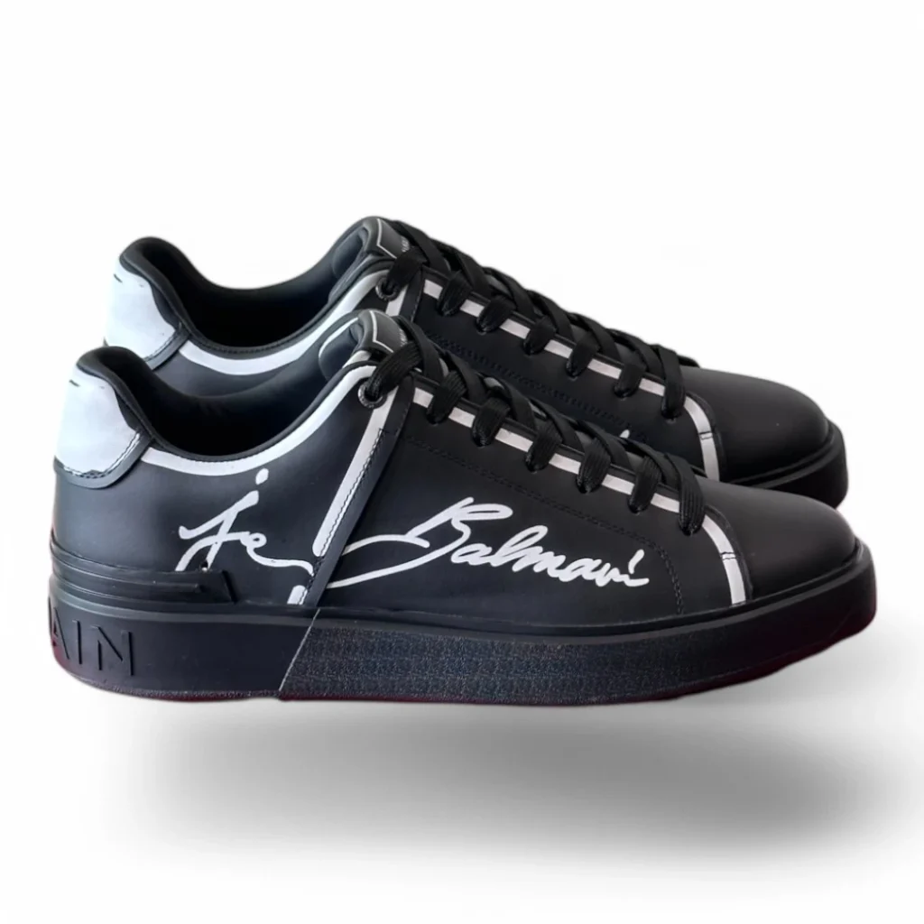 BALMAIN b-court signature black and white