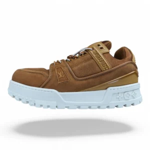 LOUIS VUITTON lv trainer maxi brown and white