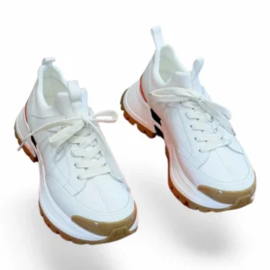 HERMÈS bounce sneaker white and gum