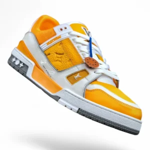 LOUIS VUITTON lv trainer yellow and white