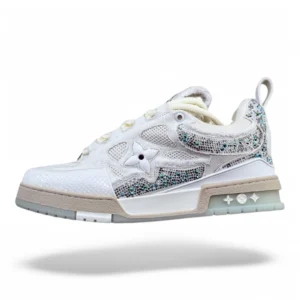 LOUIS VUITTON lv trainer sparkle white
