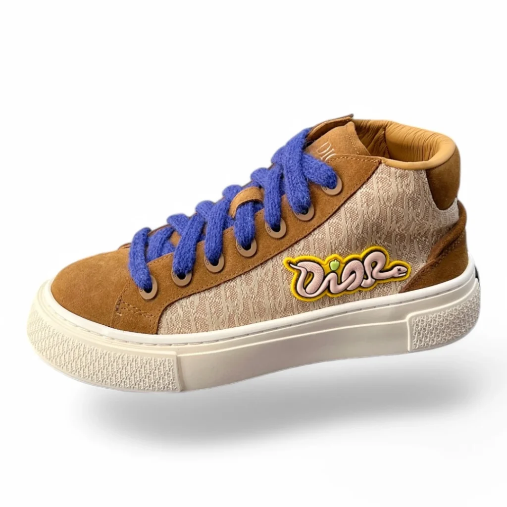 DIOR b23 high-top brown and blue