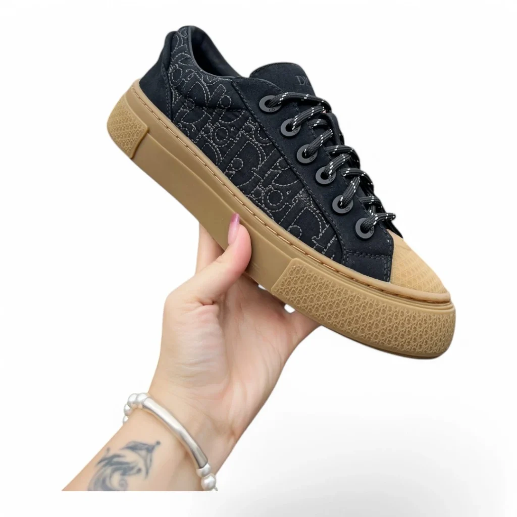 DIOR b101 low-top black and gum