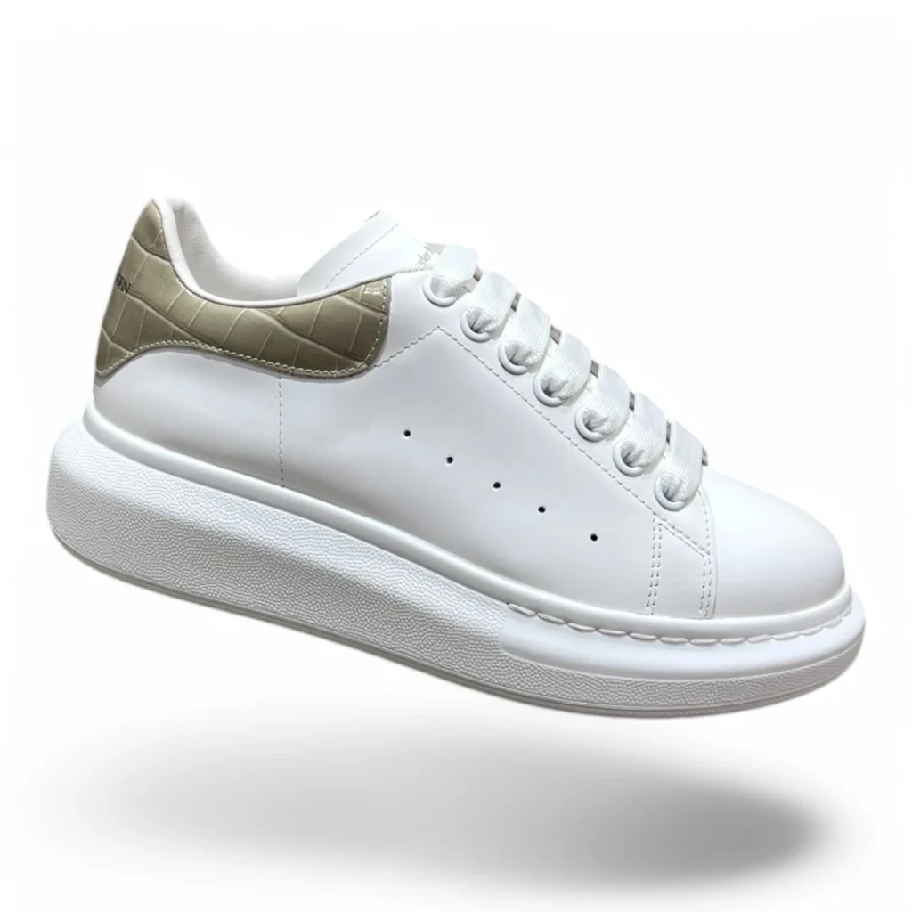 ALEXANDER MCQUEEN oversized sneaker white and beige
