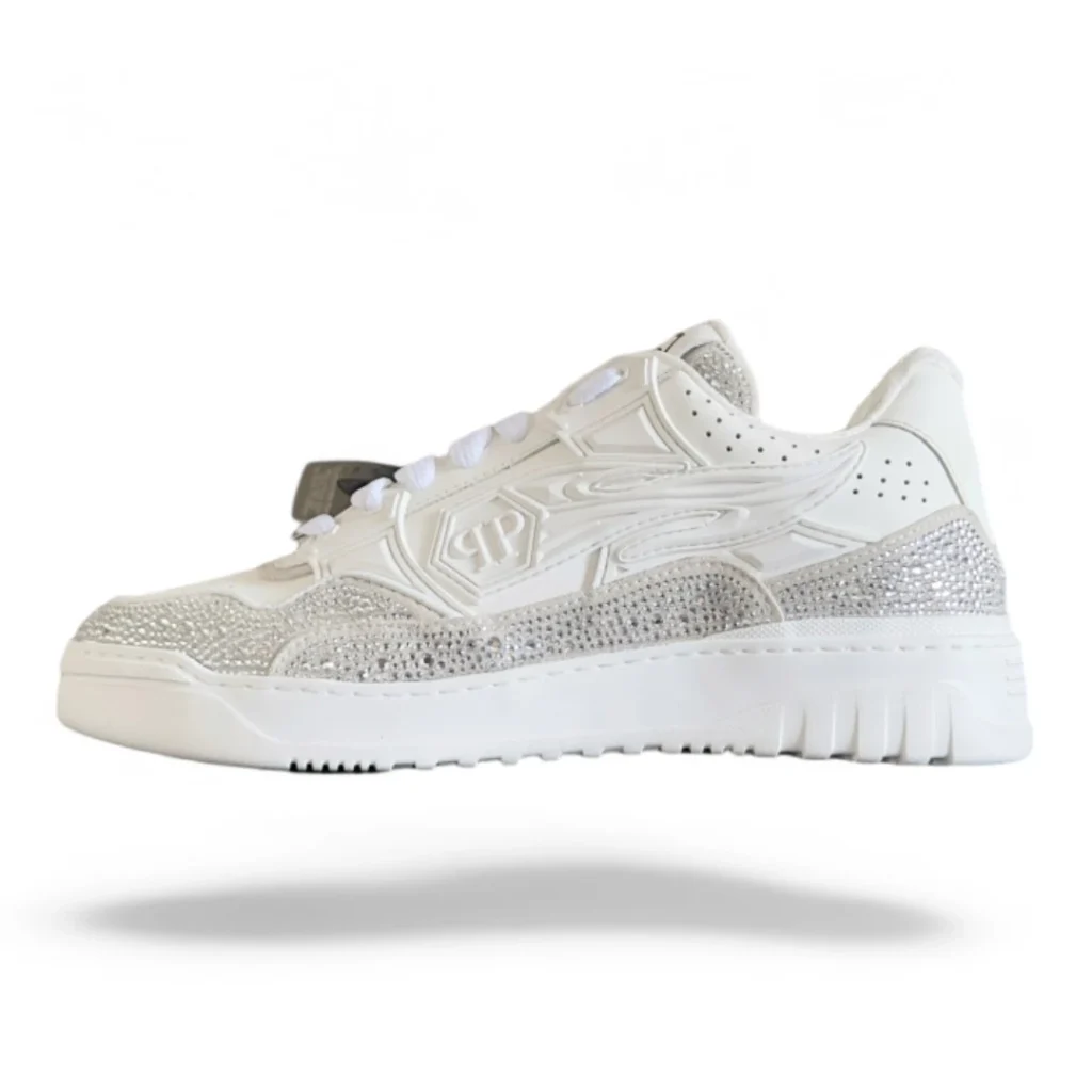 PHILIPP PLEIN phantom kick$ white and silver