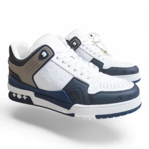 LOUIS VUITTON lv trainer navy and beige