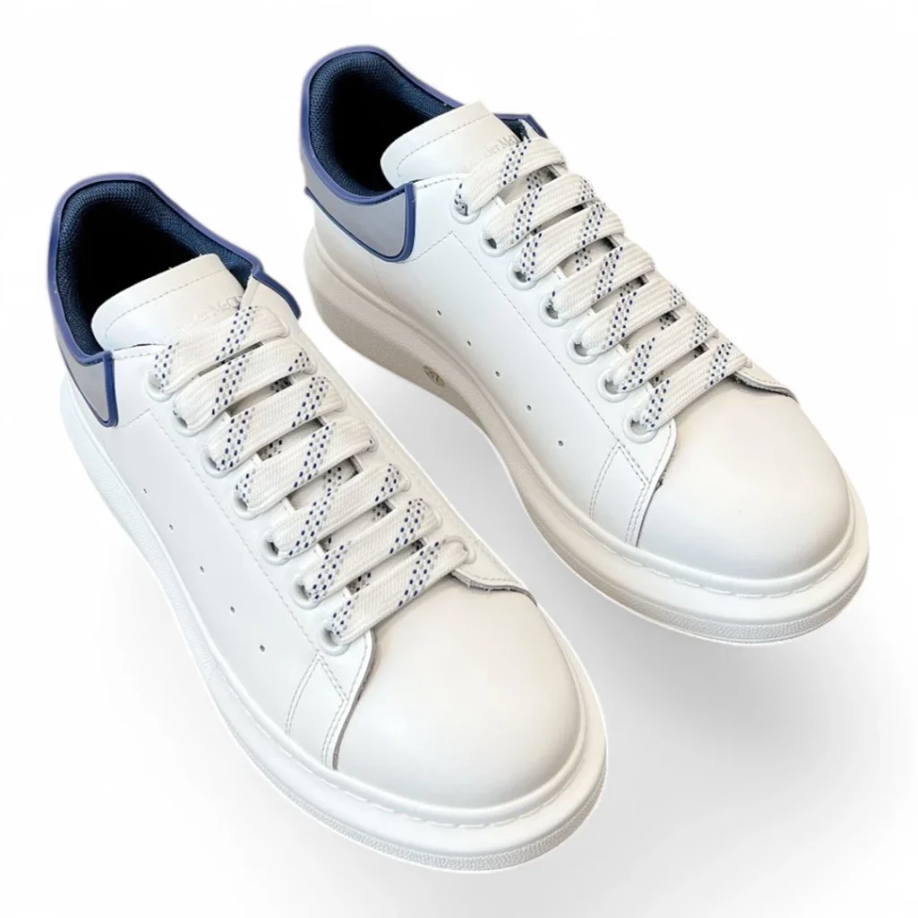 ALEXANDER MCQUEEN oversized sneaker white and navy