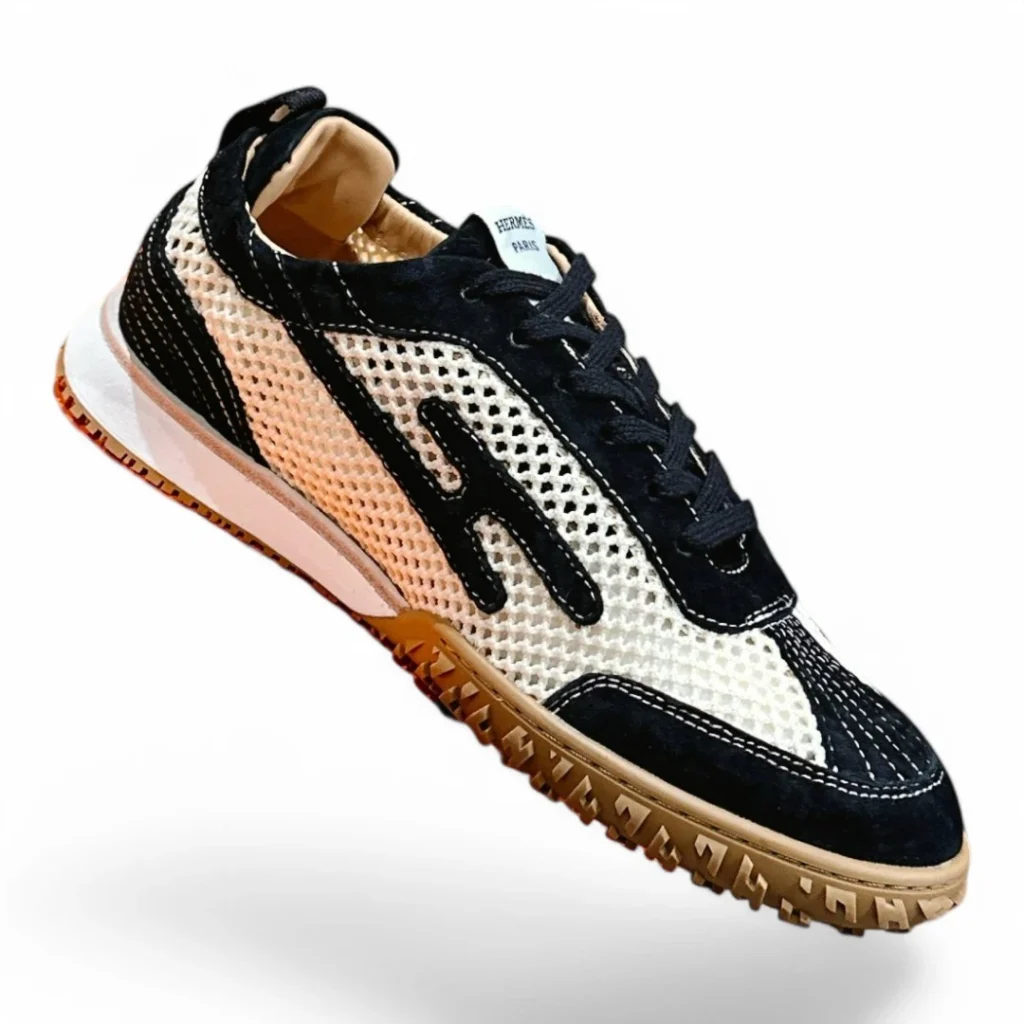 HERMÈS bouncing sneaker white and black