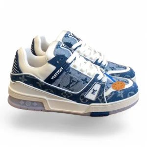 LOUIS VUITTON lv trainer denim blue