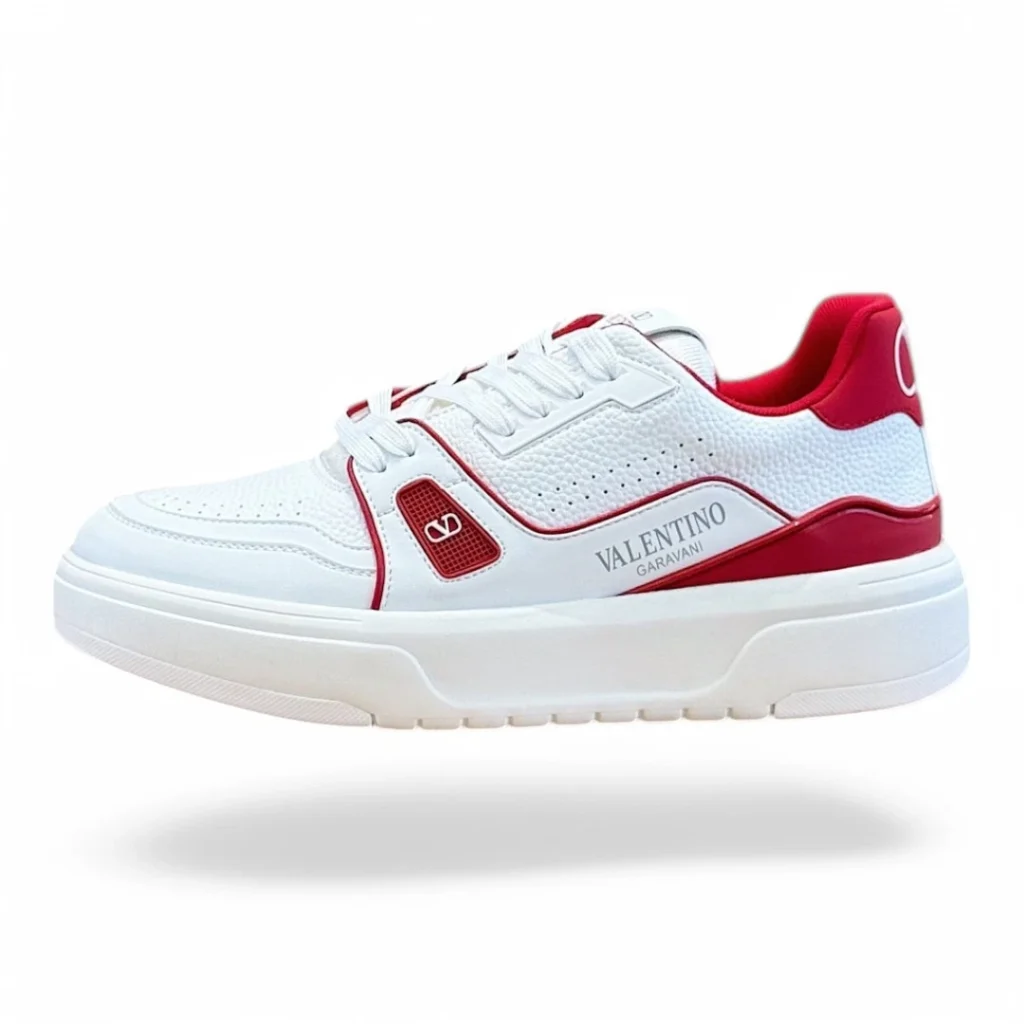 VALENTINO one stud white and red