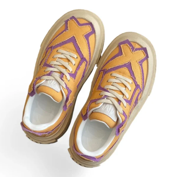 MMY high sole skate shoes sneaker orange
