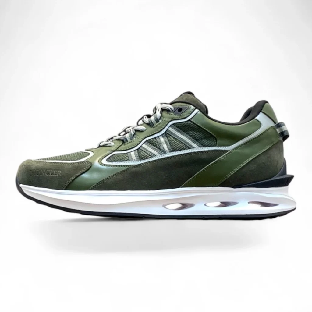 MONCLER trailgrip knit low green and grey