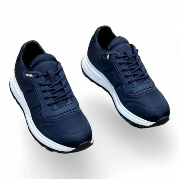 PRADA prax 01 navy and white