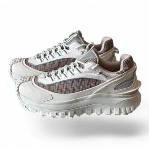BURBERRY arthur sneaker white and pink check