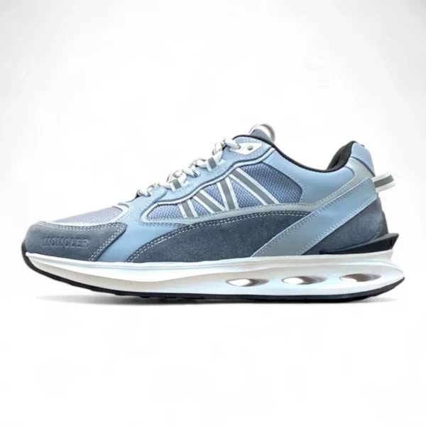 MONCLER trailgrip knit low blue and grey
