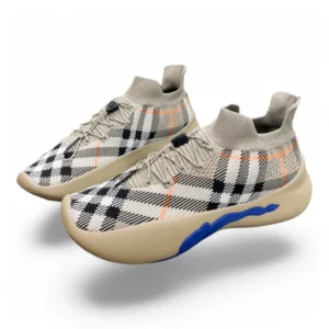 BURBERRY lynstone sneaker beige and orange