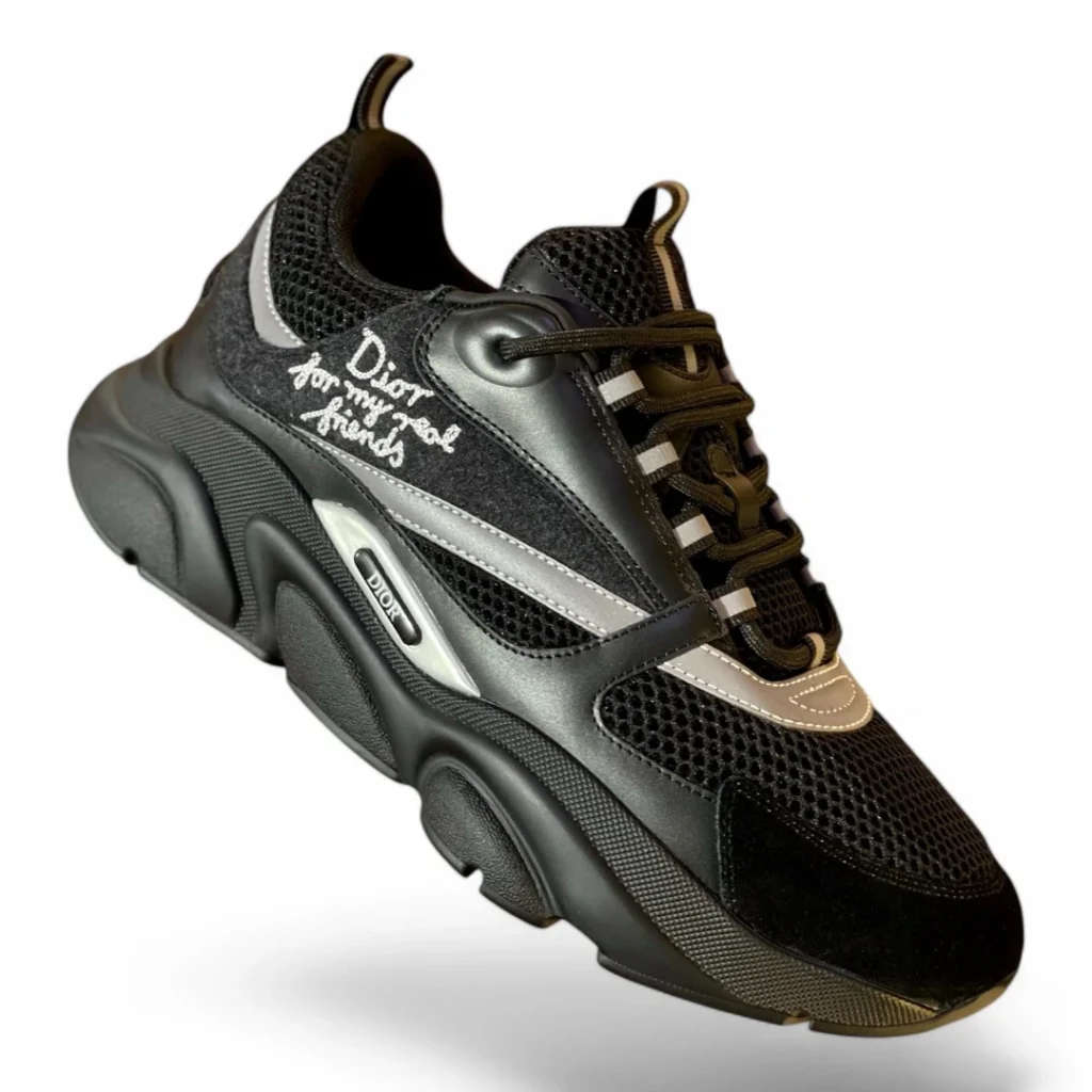 DIOR b30 sneaker black and silver