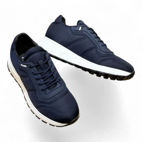 PRADA prax 01 navy and white