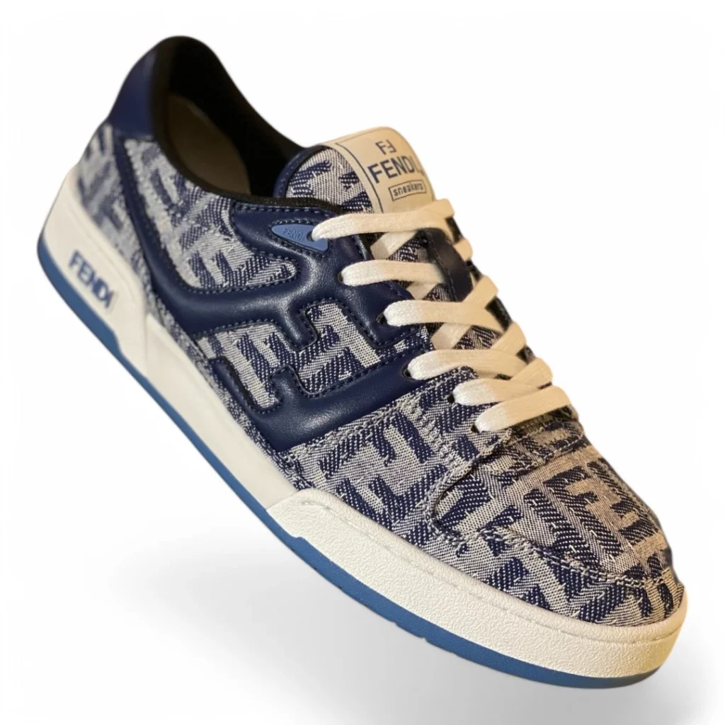 FENDI fendi match denim blue and white