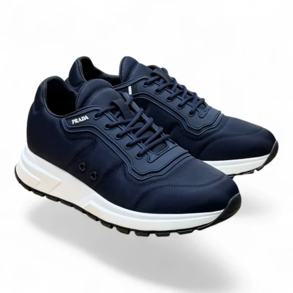 PRADA prax 01 navy and white